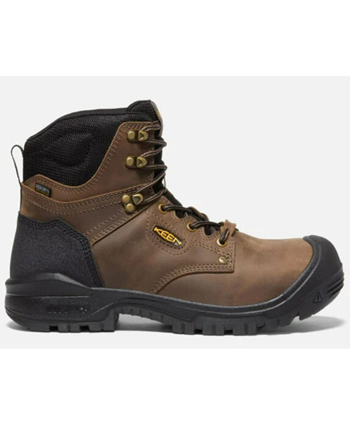 Image #2 - Keen Men's Independence Waterproof Work Boots - Composite Toe, Brown, hi-res