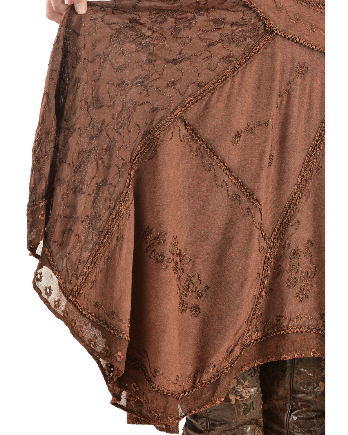 copper maxi skirt