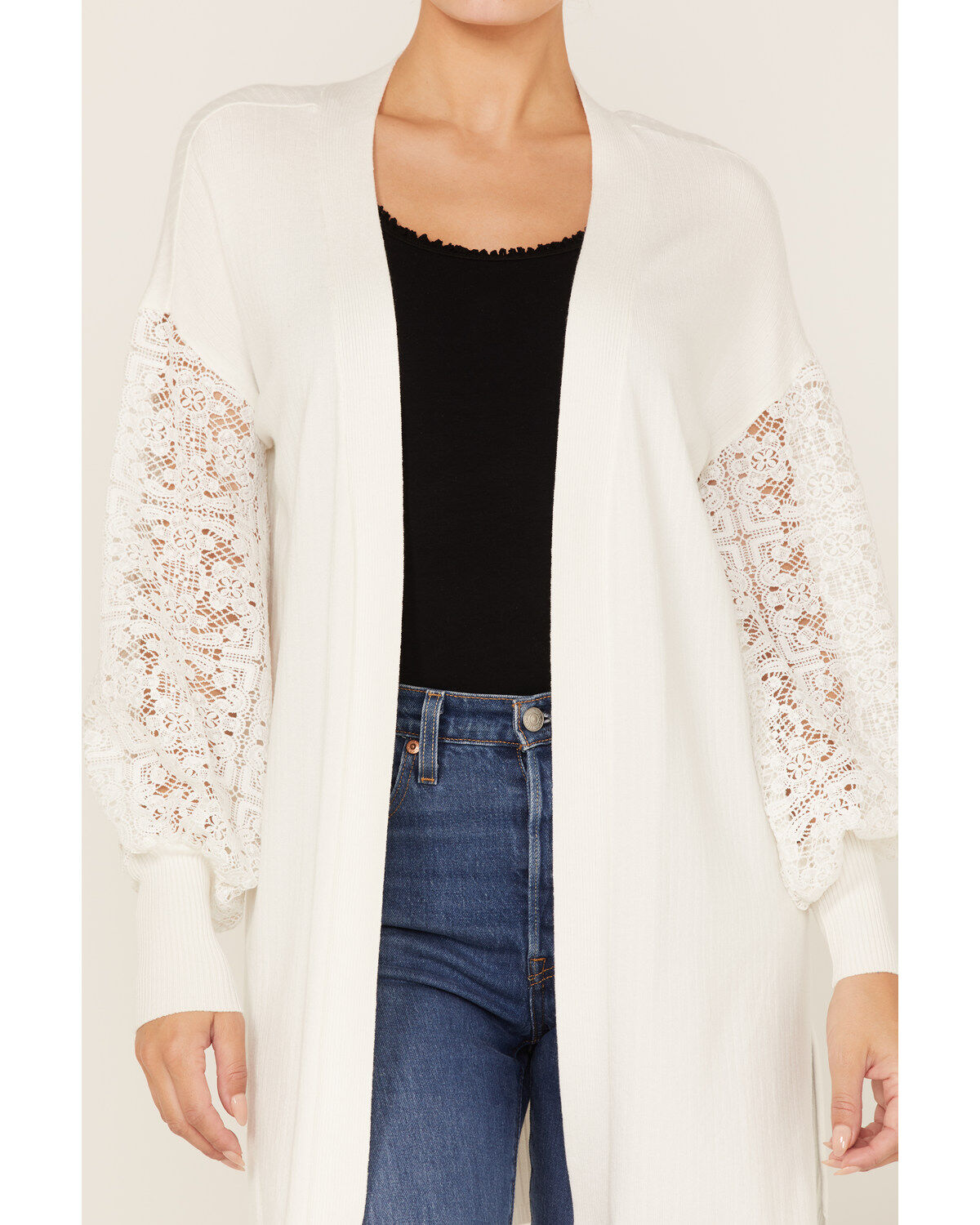 Image #3 - Shyanne Women's Lace Knit Cardigan Sweater, , hi-res