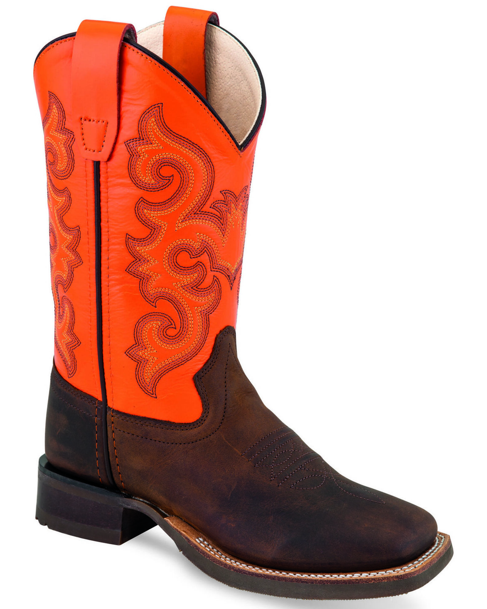 Old West Boys Western Boots Broad Square Toe Boot Barn