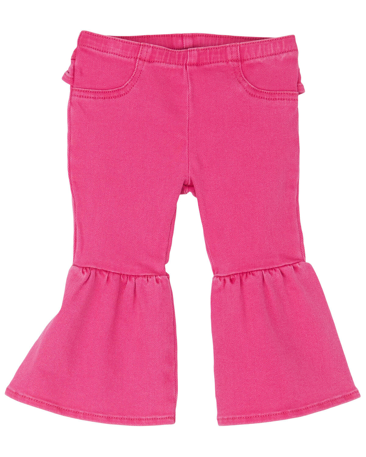 Image #2 - Wrangler Toddler Girls' Flare Pants, Pink, hi-res