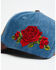Image #2 - Rodeo Quincy Women's Rodeo Denim Ball Cap, Blue, hi-res