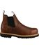 Image #2 - Georgia Boot Men's Romeo Waterproof Slip-On Work Shoes - Steel Toe, Brown, hi-res