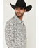 Image #2 - Gibson Trading Co Men's Bone Ridge Paisley Print Long Sleeve Snap Western Shirt, Ivory, hi-res