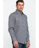 Tin Haul Men's Metal Logo Print Long Sleeve Western Shirt , Grey, hi-res