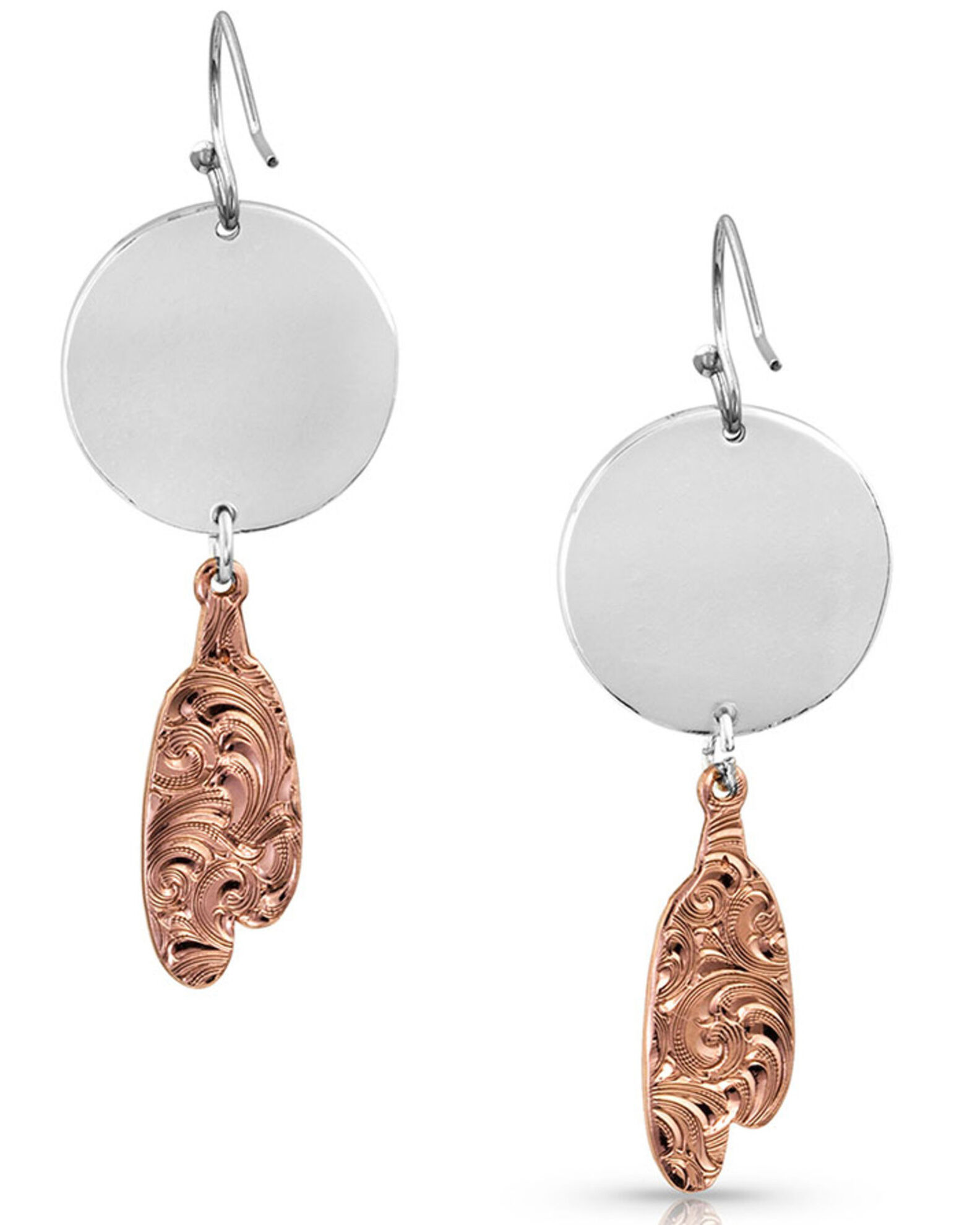 Image #2 - Montana Silversmiths Women's Roam Free Earrings, Silver, hi-res