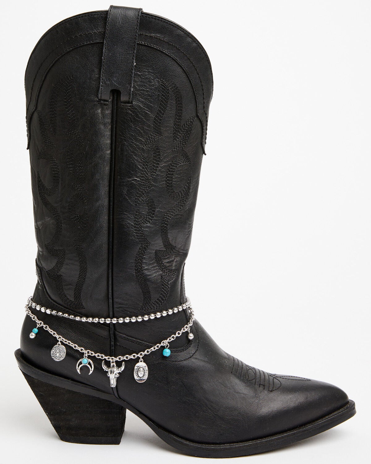 Image #1 - Shyanne Women's Charmed Boot Bracelet, Silver, hi-res