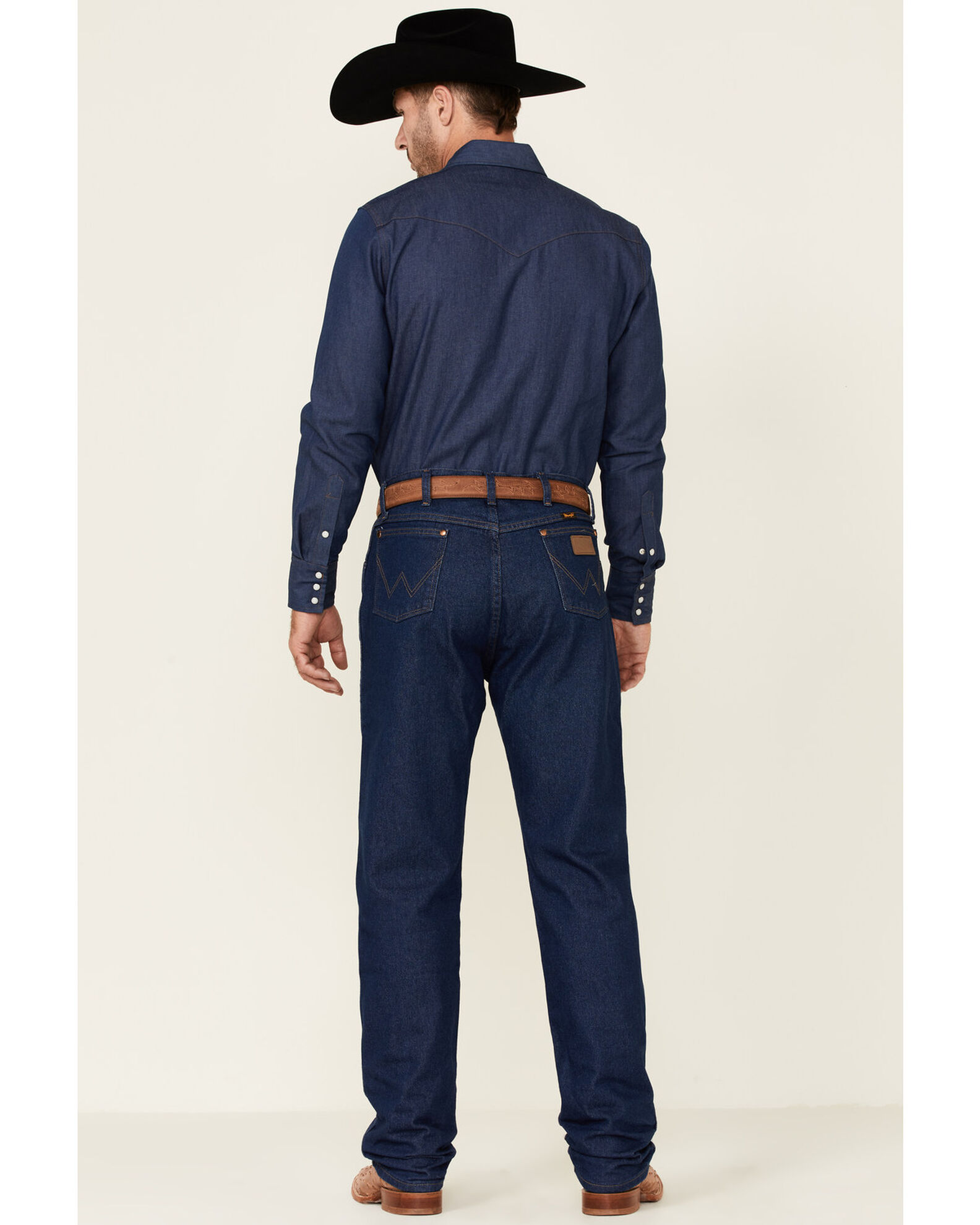 Image #4 - Wrangler 13MWZPW Cowboy Cut Original Fit Prewashed Jeans, Blue, hi-res