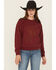 Image #1 - Ariat Women's Lasso Crewneck, Burgundy, hi-res