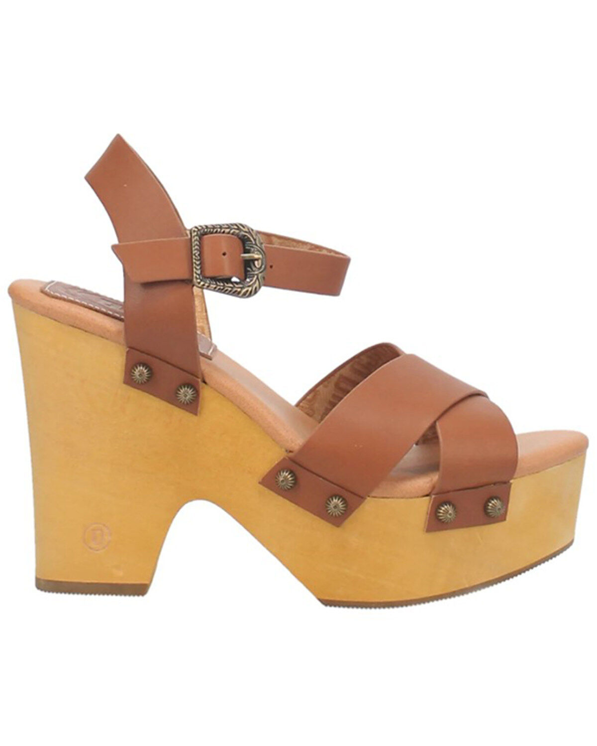 Image #2 - Dingo Women's Woodstock Sandals, Tan, hi-res