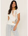 Shyanne Women's Keyhole Desert Graphic Tee, Ivory, hi-res