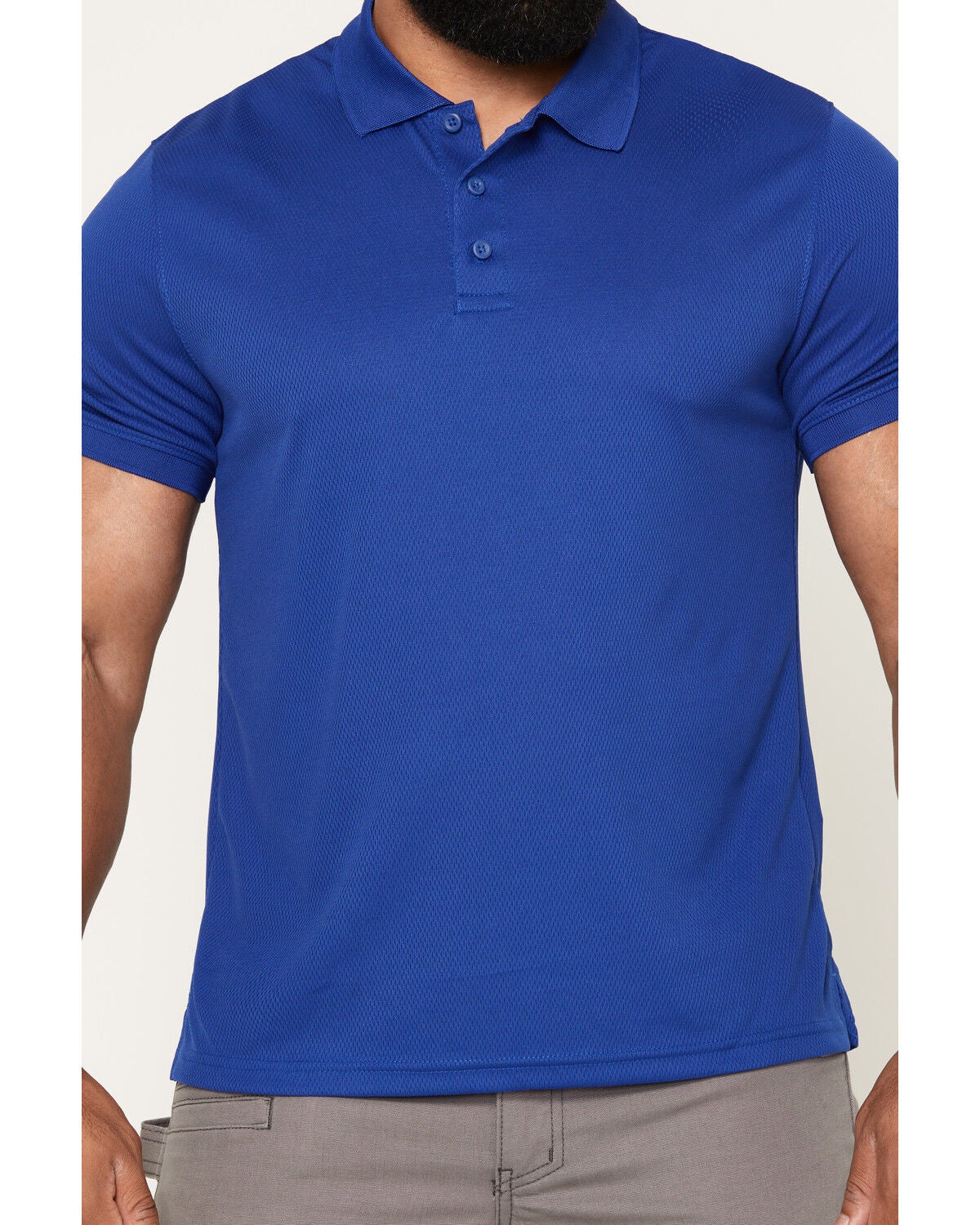 Image #3 - Strauss Men's Short Sleeve Performance Polo Shirt, Royal Blue, hi-res