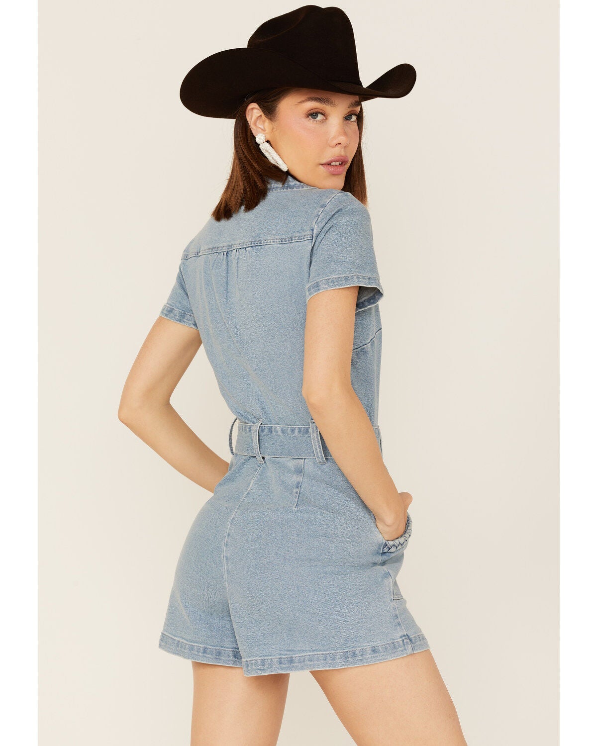 Mumu Outlaw Denim Romper | Boot Barn