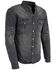 Image #6 - Milwaukee Performance Men's Denim Biker Shirt - Big & Tall, Black, hi-res