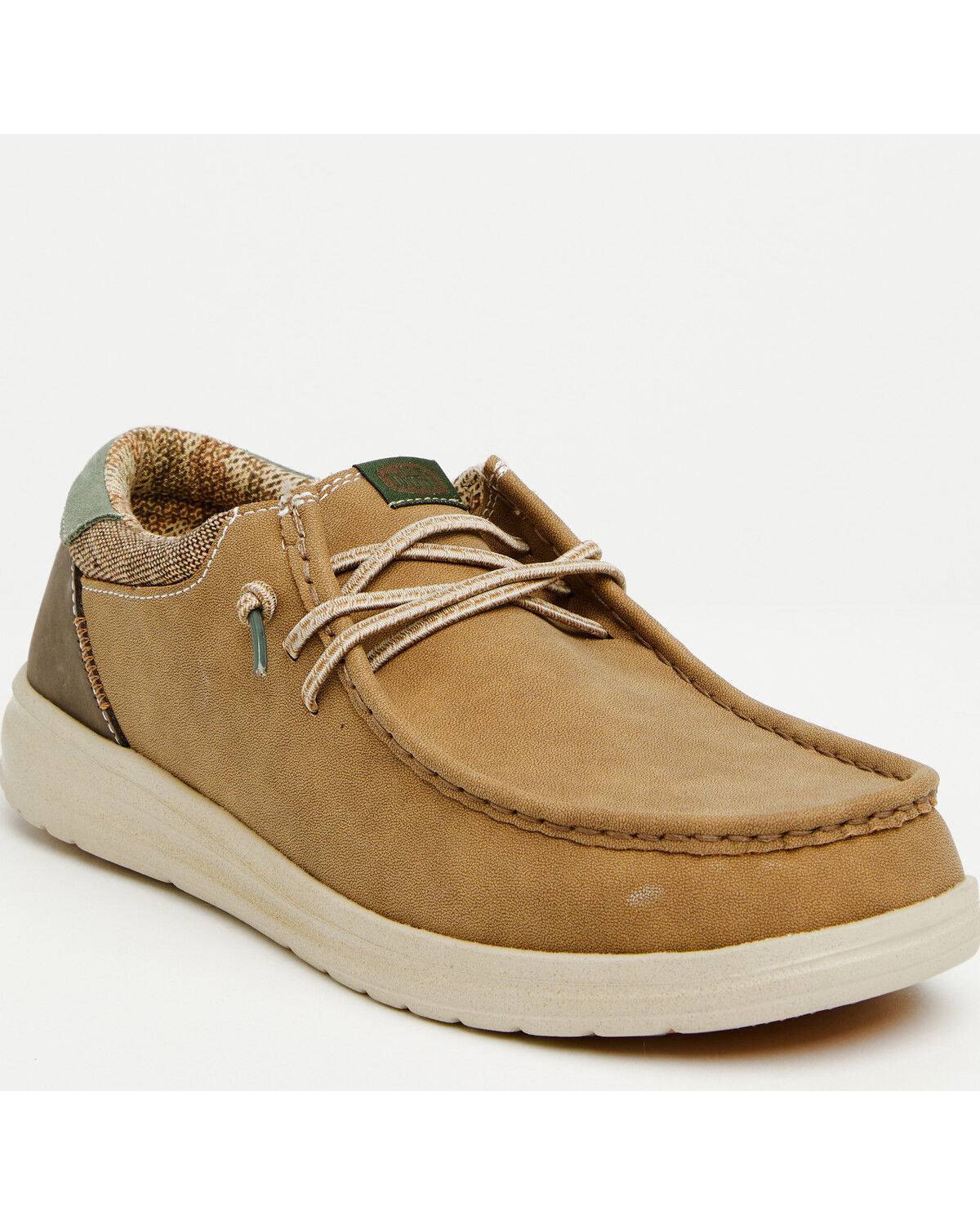 Image #1 - HEYDUDE Men's Paul Casual Moc Shoes, Brown, hi-res