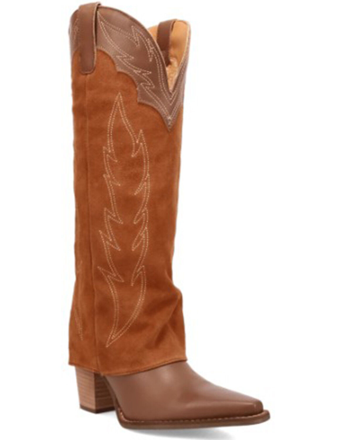 Image #1 - Dingo Women's Wild Horses Tall Western Boots - Snip Toe, Brown, hi-res