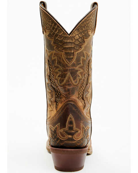 Laredo Men's Lexington Western Boots - Snip Toe, Distressed Brown, hi-res