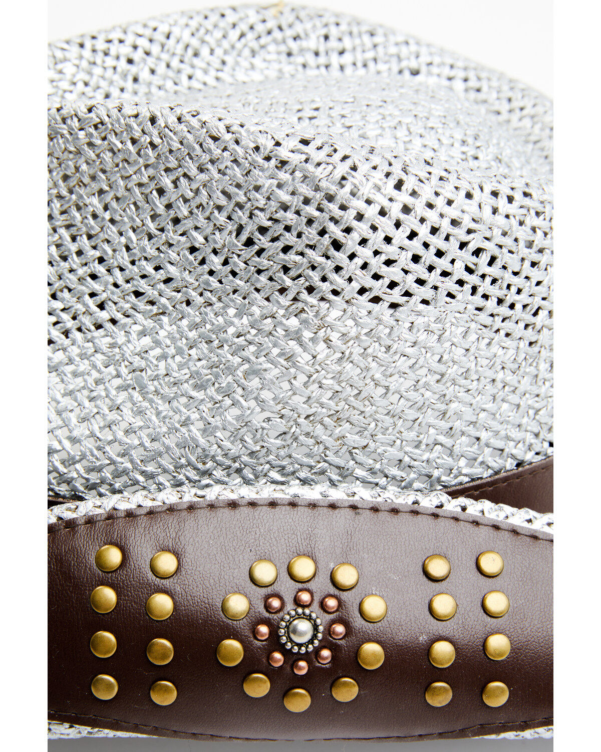 Image #2 - Shyanne Women's Aguilar Straw Cowboy Hat, Silver, hi-res