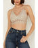 Image #3 - Wishlist Women's Strappy Lace Applique Scallop Lace Bralette, Beige, hi-res