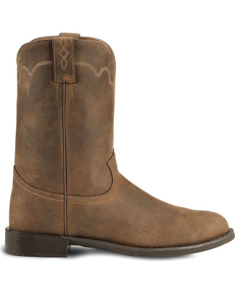 justin men's bay apache classic roper boots