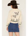 Image #4 - Sadie & Sage Women's Goose Zip-Up Sweater, Cream, hi-res