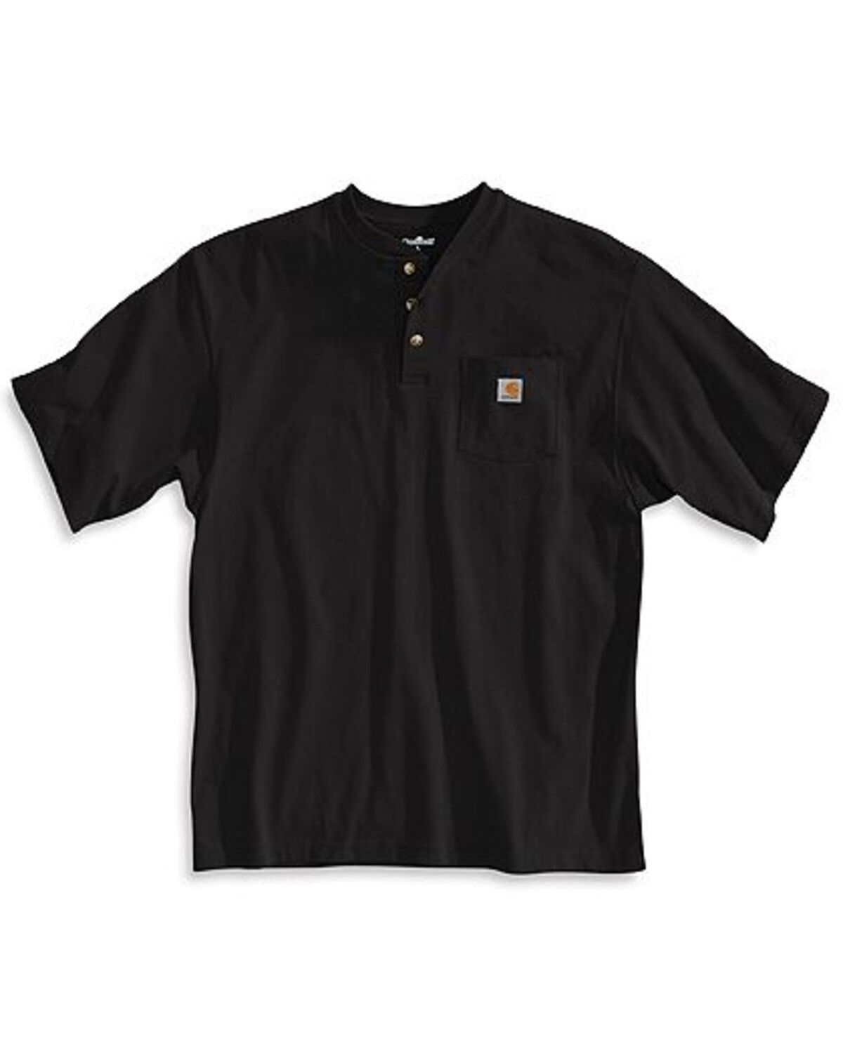 Image #2 - Carhartt Men's Short Sleeve Henley Work T-Shirt - Big & Tall, , hi-res