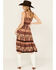 Image #4 - Shyanne Women's Challis Printed Midi Dress, Coral, hi-res