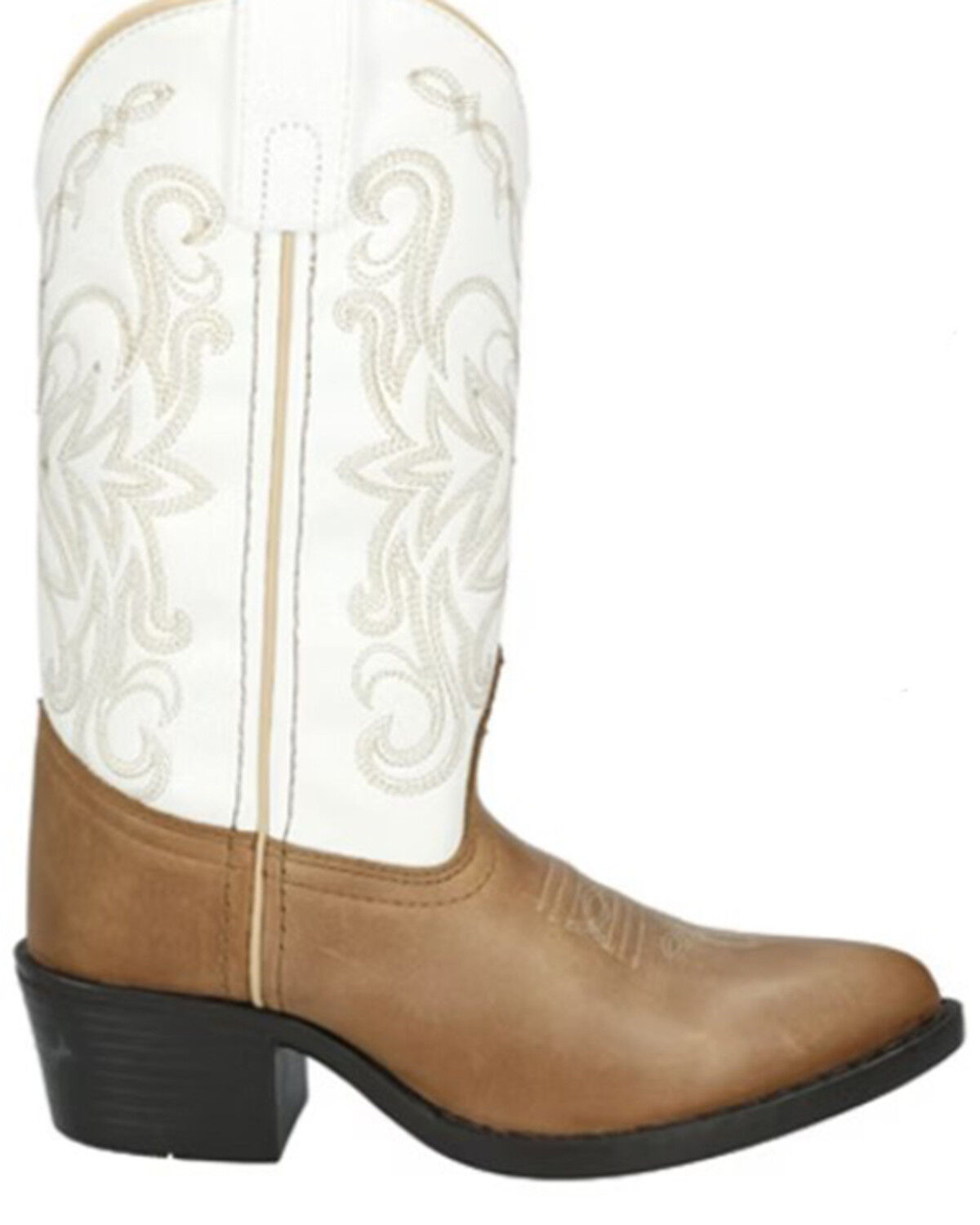 Image #1 - Smoky Mountain Girls' Maddie Western Boots - Round Toe, Tan, hi-res