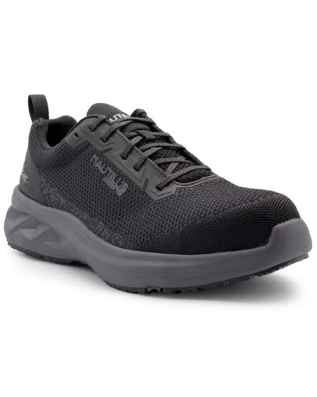 Image #1 - New Balance Men's Nautilus Springwater Work Shoes - Composite Toe, Black, hi-res