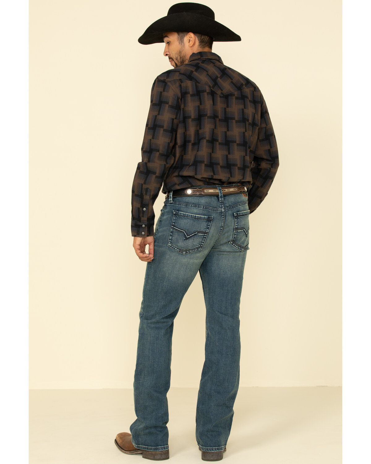 Image #2 - Moonshine Spirit Men's Deep Pockets Dark Wash Stretch Slim Boot Jeans , , hi-res