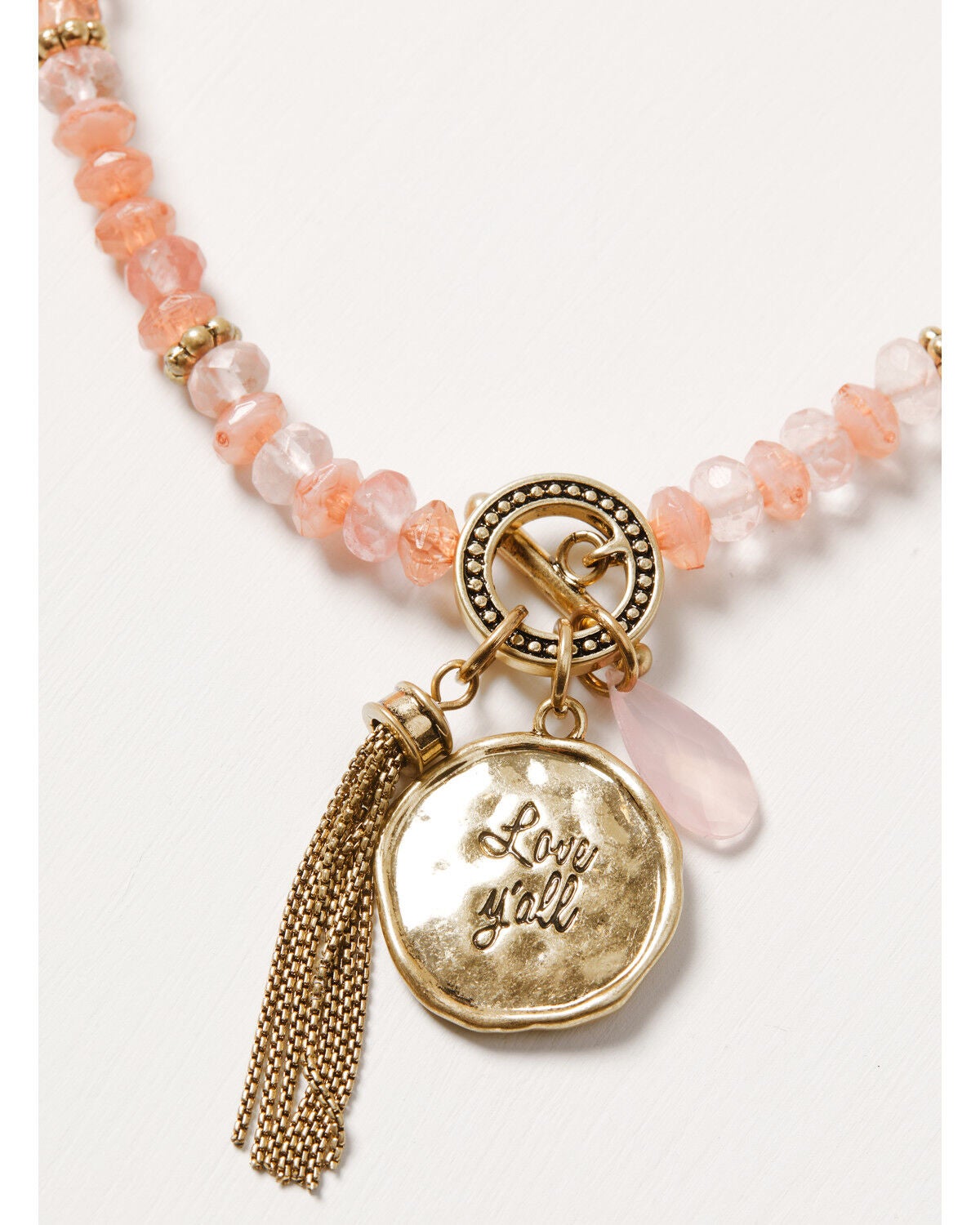 Image #2 - Lainey Wilson Women's Love Y'all Charm Necklace, Gold, hi-res