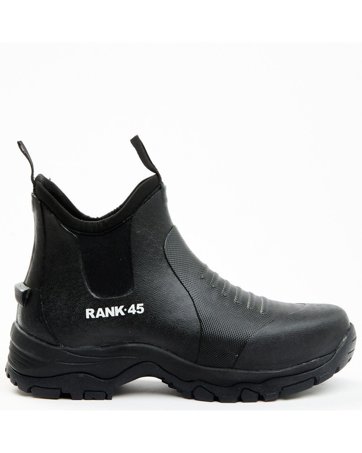 Image #2 - RANK 45® Women's Rubber Ankle Work Boots - Soft Toe, Black, hi-res