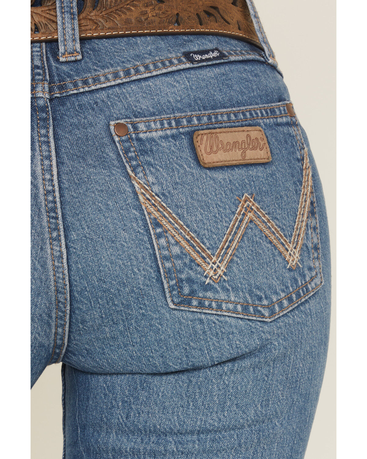 Product Name:  Wrangler Retro Women's Khloe Dark Wash Mid Rise Mae Bootcut Stretch Denim Jeans