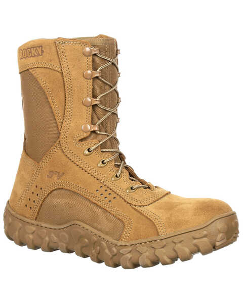 Image #1 - Rocky Men's S2V Tactical Military Boots - Steel Toe, Taupe, hi-res