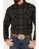 Image #3 - United By Blue Men's Responsible Plaid Long Sleeve Western Flannel Shirt, Olive, hi-res