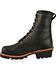 Image #3 - Chippewa Men's 8" Logger Boots - Steel Toe, Black, hi-res