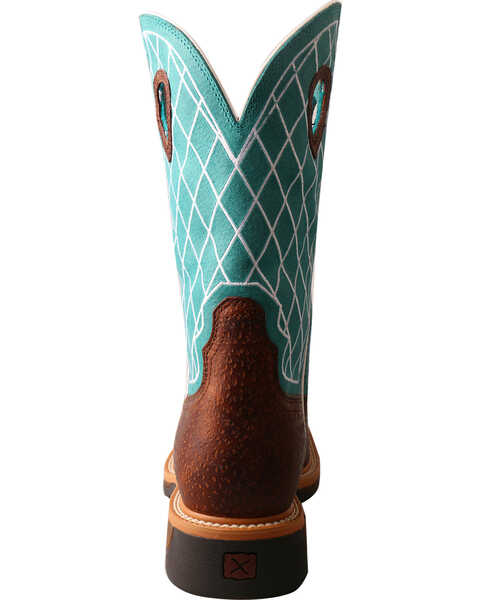Image #6 - Twisted X Men's Pattern Steel Toe Western Work Boots, Brown, hi-res