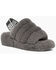 UGG Women's Fluff Yeah Slide Slippers, Charcoal, hi-res