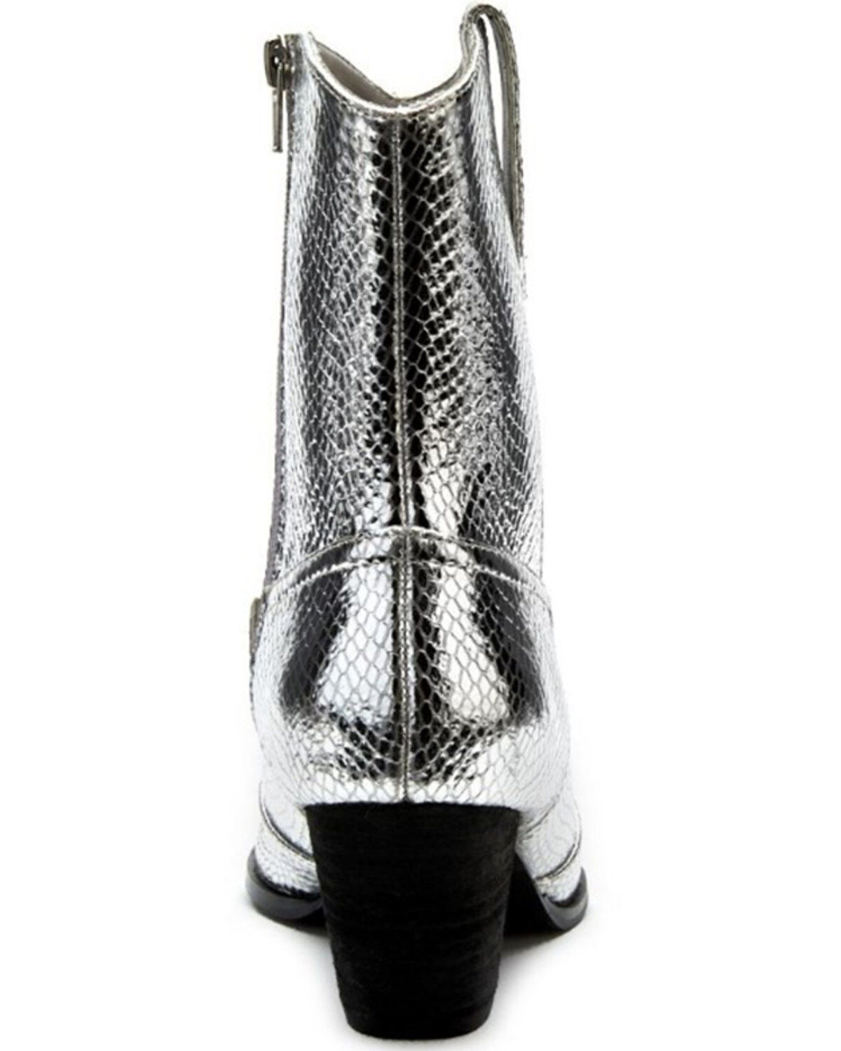 Image #5 - Matisse Women's Bambi Western Booties - Round Toe, Silver, hi-res