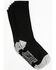 Image #1 - Boot Barn Boys' Over The Calf Socks - 3 Pack, Black, hi-res