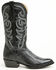 Image #2 - El Dorado Men's Handmade Ostrich Leg Western Boots - Round Toe, Black, hi-res