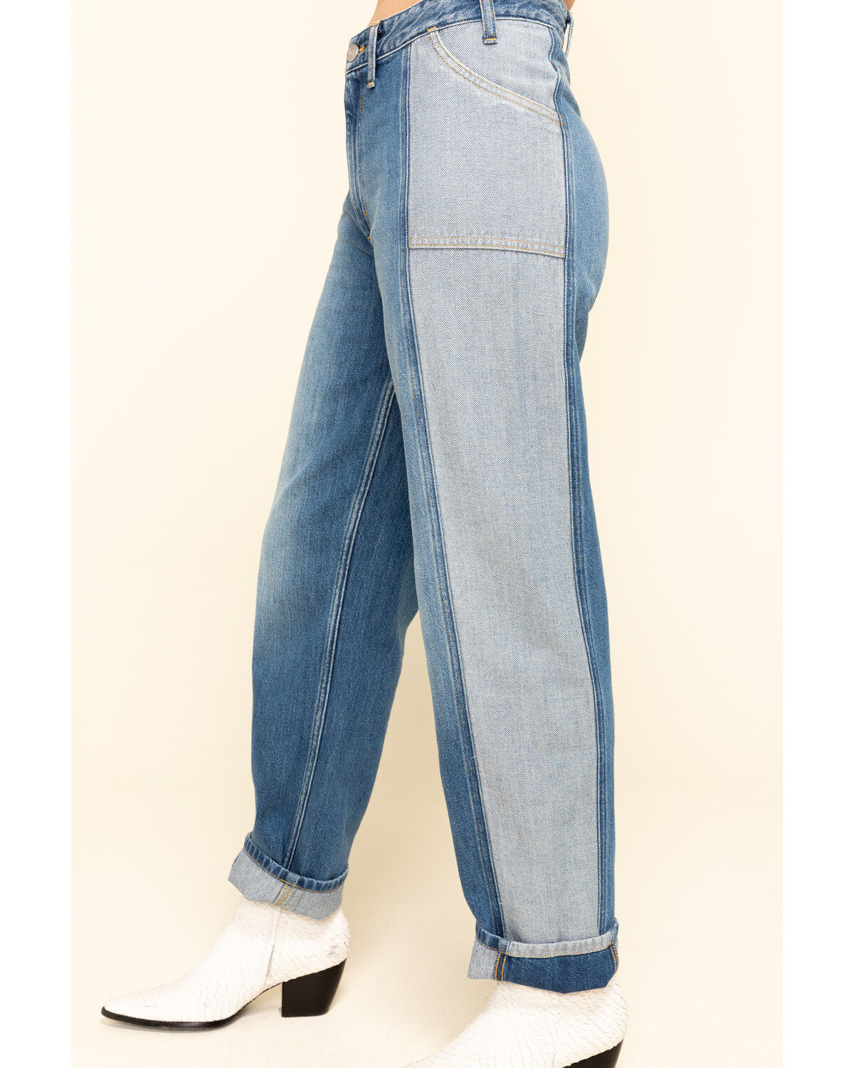 Image #3 - Lee Women's High Rise Seamed Relaxed Stovepipe Jeans, , hi-res