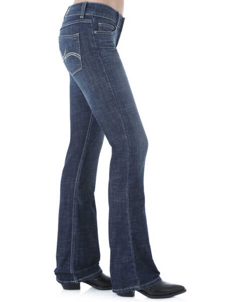 Wrangler Women's Dark Wash Bootcut Jeans | Boot Barn