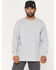 Image #2 - Carhartt Men's Relaxed Fit Heavyweight Solid Long Sleeve T-Shirt, Heather Grey, hi-res