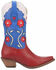 Dingo Comin Up Roses Floral Inlay Western Boots - Pointed Toe, Maroon, hi-res