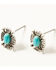 Shyanne Women's Dakota Turquoise & Silver 5-Piece Earrings Set, Silver, hi-res