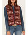 Image #3 - Shyanne Women's Southwestern Print Micro Fleece Vest, , hi-res
