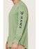 Image #3 - Hawx Men's Logo Graphic Long Sleeve Work T-Shirt - Loden, Loden, hi-res