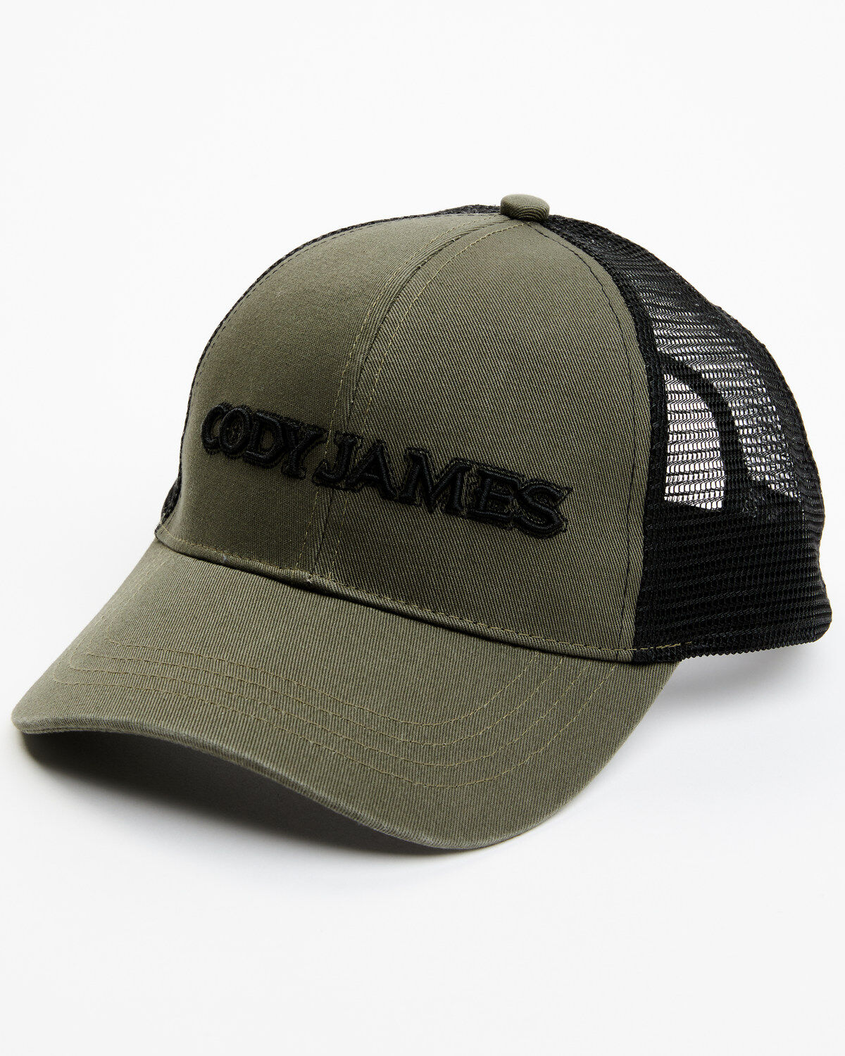 Image #1 - Cody James Men's Logo Ball Cap, Olive, hi-res