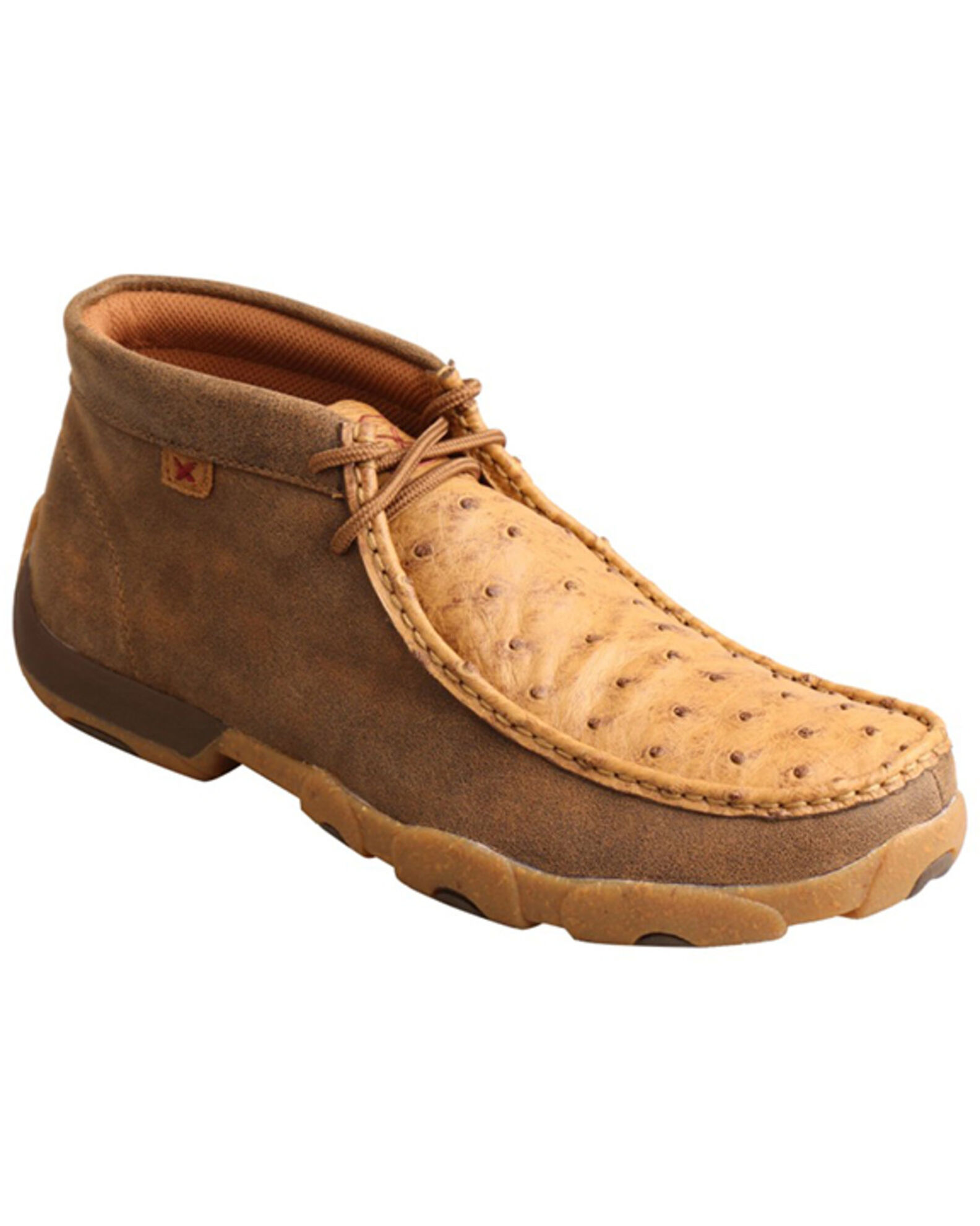 Twisted X Men s Exotic Full Quill Ostrich Skin Casual Shoes Moc